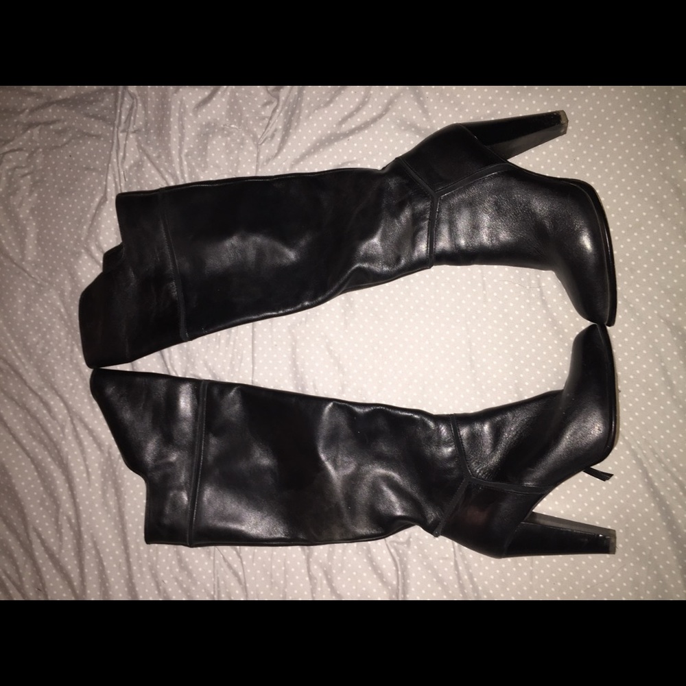 French connect cai boot leather black size 9
